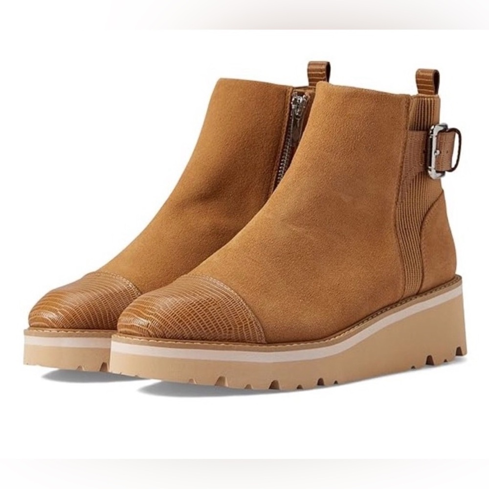 Donald Pliner Women’s Tinsley Calf Suede Ankle Boot - Caramel - Size 10